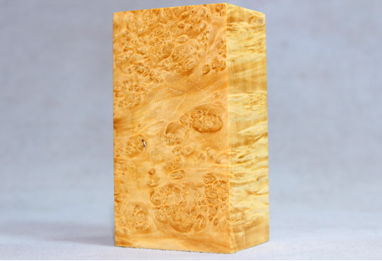 Stabilized Maple Burl Wood Mod Block